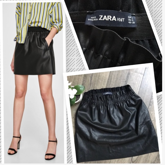 Zara Dresses & Skirts - 🆕NWOT Zara Faux Leather Skirt😍